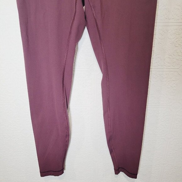 Lululemon Athletica Burgundy Leggings - Picture 4 of 10